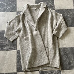 Vince Merino Wool/Alpaca Blend Longline Cardigan Jacket - Grey - EUC - Size 3X